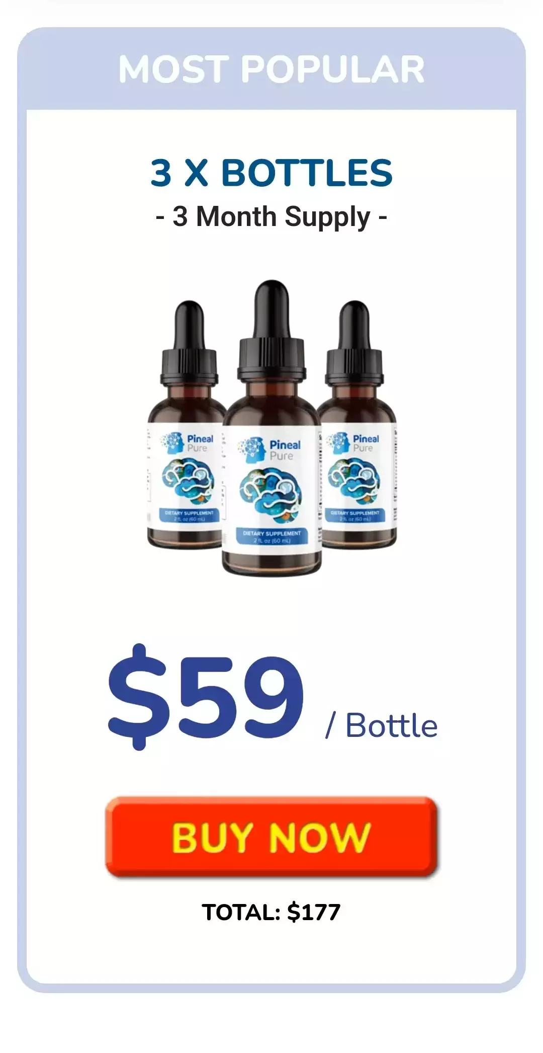 Pineal Pure™ 3 bottles pricing